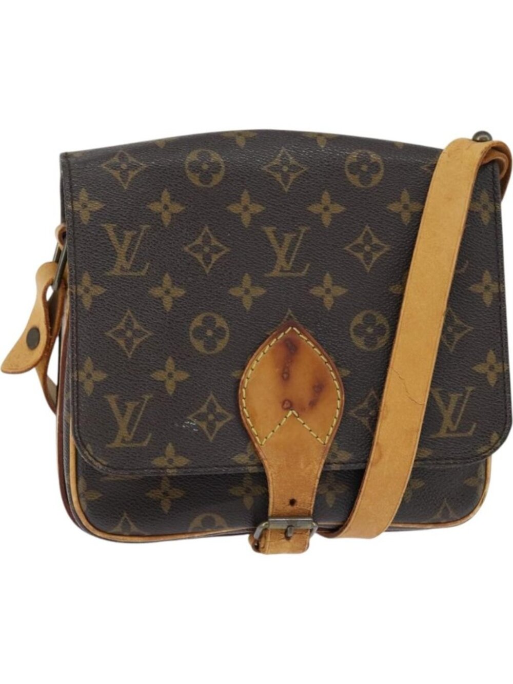 LOUIS VUITTON Monogram Cartouchiere MM Shoulder Bag M51253